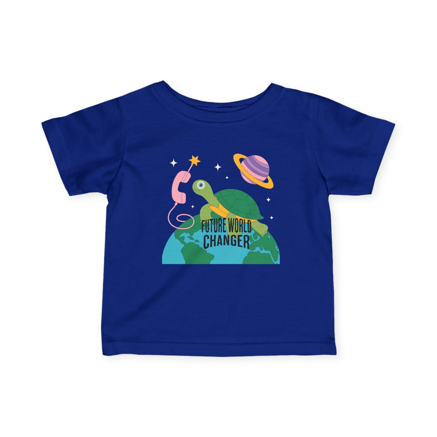 Infant Tee — "Future World Changer" Turtle Space Graphic - Estrella & The Stars