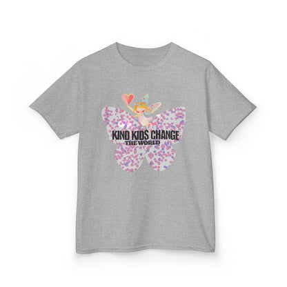 Kids Tee — "Kind Kids Change The World" Floral Unicorn Graphic - Estrella & The Stars