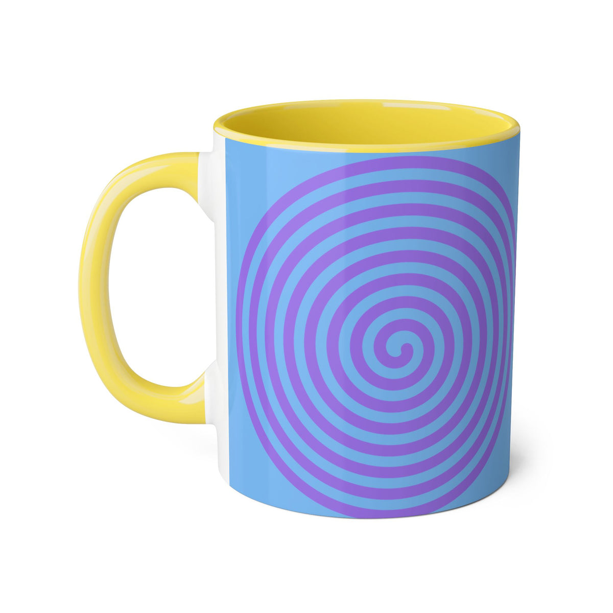 Accent Mug — Psychedelic Spiral 'Prog. Education Assistant' Ceramic Coffee Cup (11 oz) - Estrella & The Stars