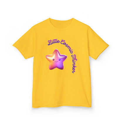 Kids Tee — "Little Cosmic Thinker" Star Graphic - Estrella & The Stars