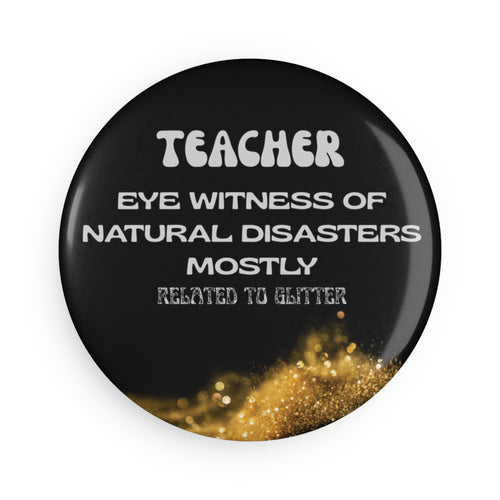 Round Button Magnets, Set of 10 - Strong Refrigerator Magnets - Estrella & The Stars