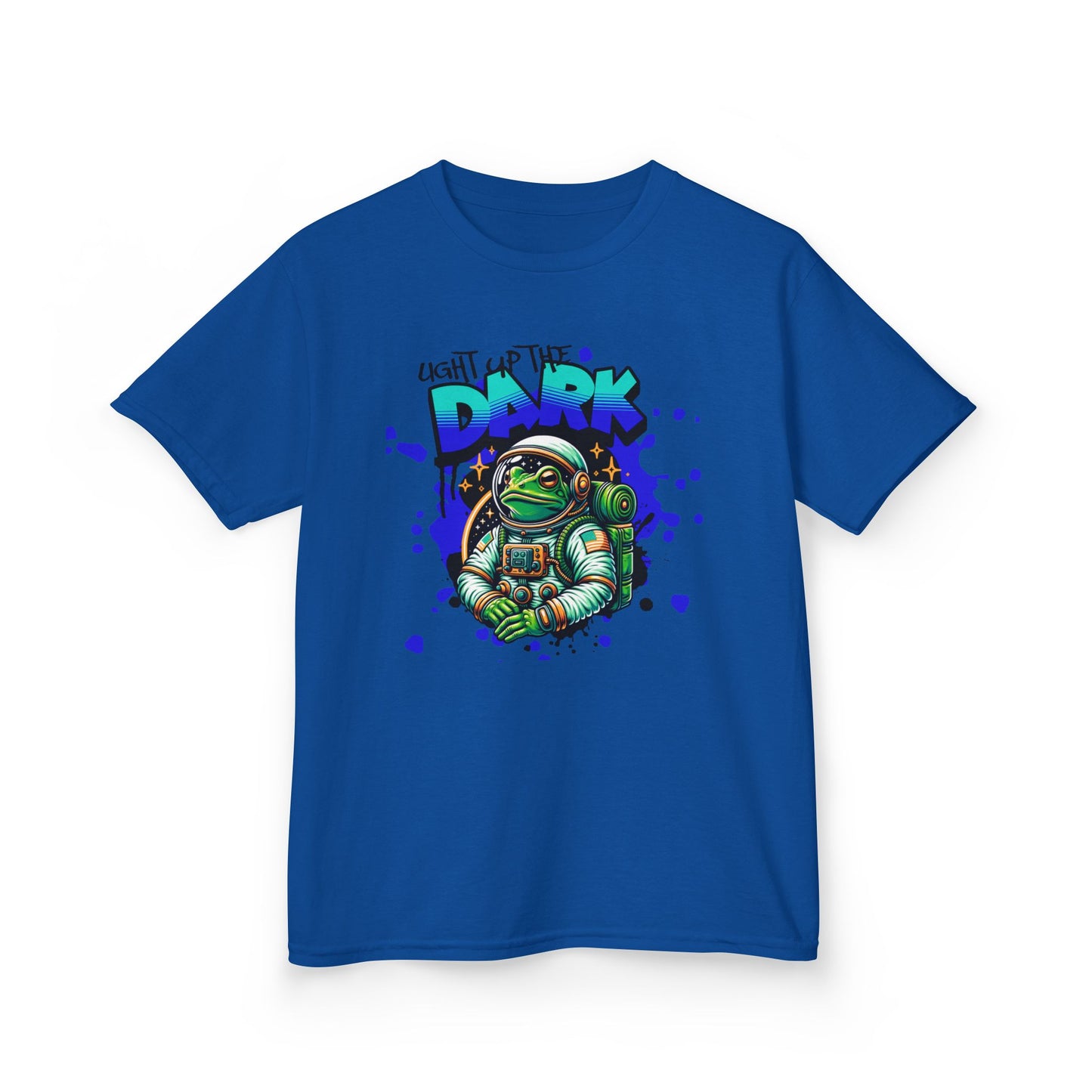 Kids T‑Shirt — Cute Astronaut Turtle “To The Dark” Graphic Tee - Estrella & The Stars