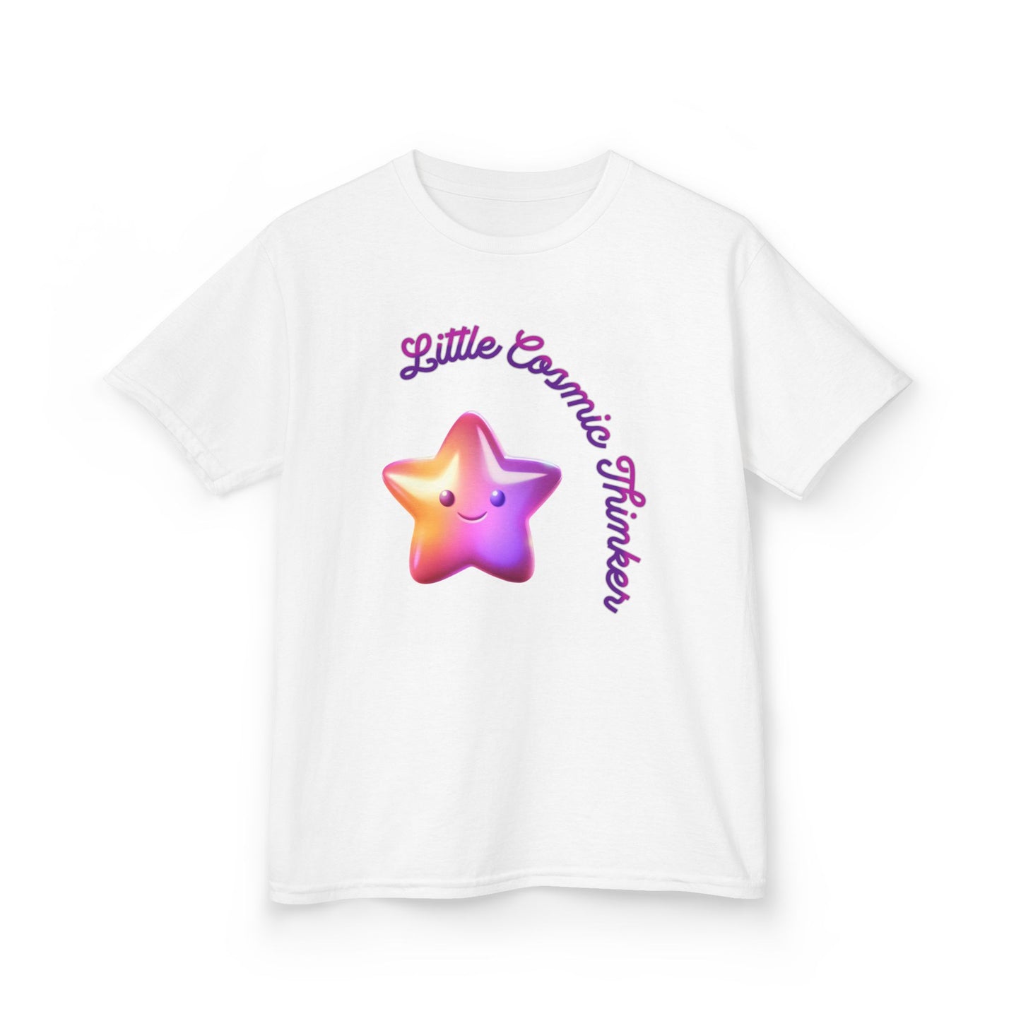Kids Tee — "Little Cosmic Thinker" Star Graphic - Estrella & The Stars