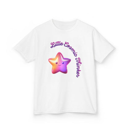 Kids Tee — "Little Cosmic Thinker" Star Graphic - Estrella & The Stars