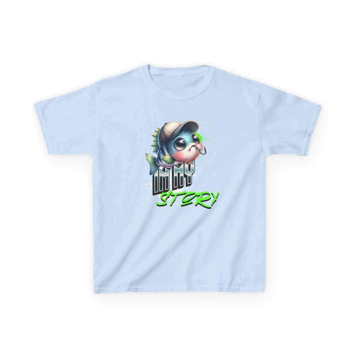 Kids Tee — Cute Dino Character "Tiny Story" Graphic - Estrella & The Stars
