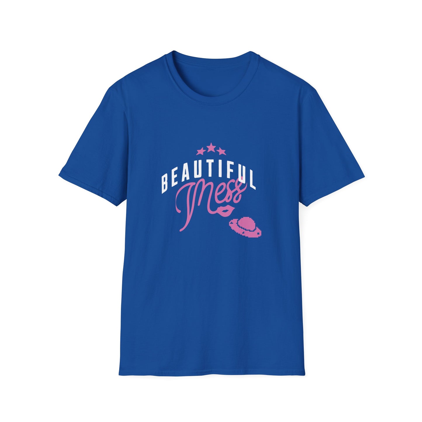 Beautiful Mess T-Shirt — Cute Pink Script Graphic Tee - Estrella & The Stars