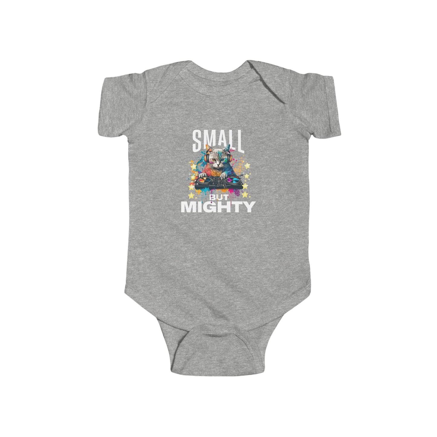 Infant Bodysuit "Small But Mighty" — Cute Baby Onesie, Newborn Gift - Estrella & The Stars