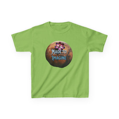 Kids Tee — "Made to Imagine" Galaxy Flower Graphic - Estrella & The Stars