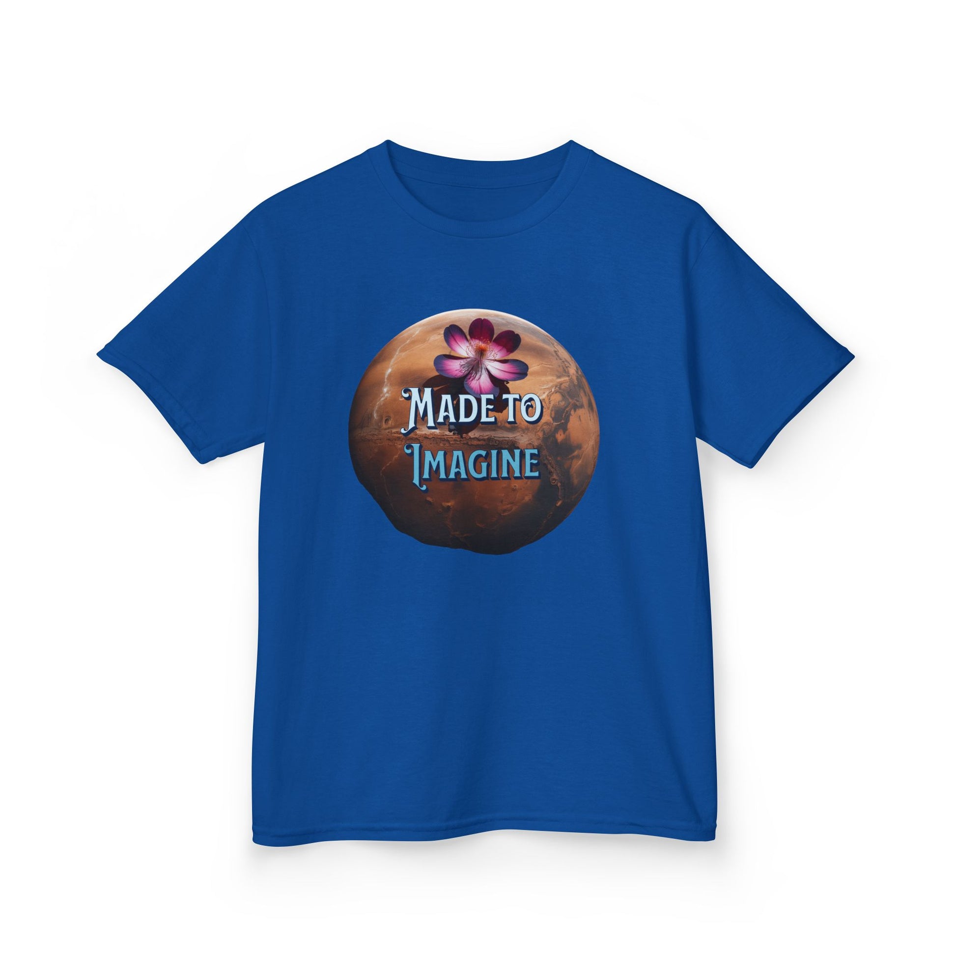 Kids Tee — "Made to Imagine" Galaxy Flower Graphic - Estrella & The Stars