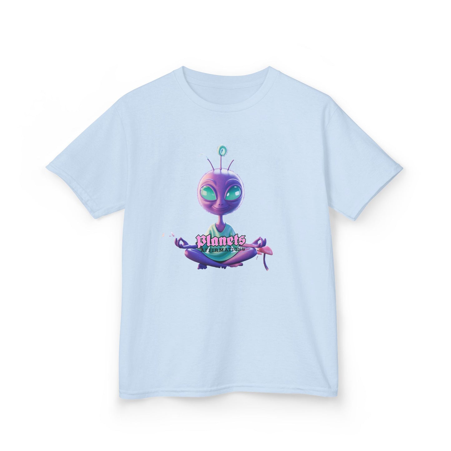 Kids Alien Graphic Tee - Cute Purple Alien "Planets" Design - Estrella & The Stars
