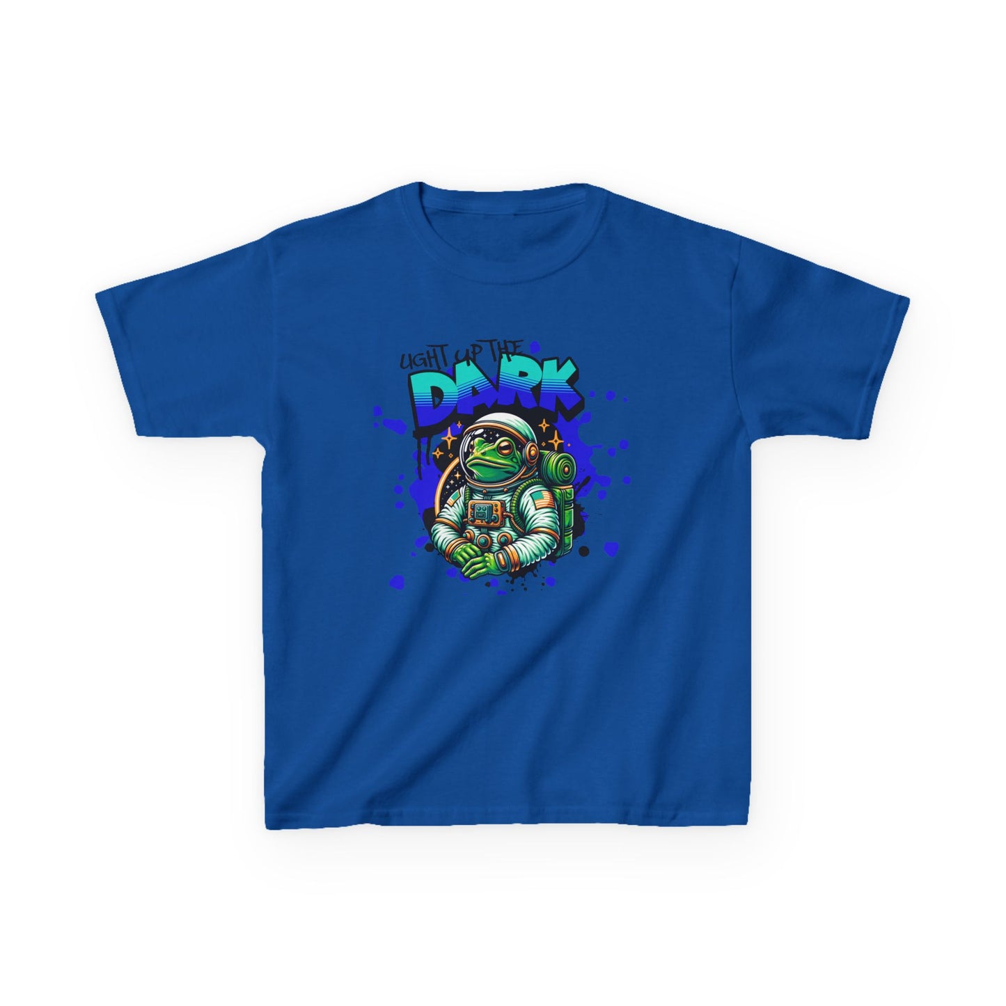 Kids T‑Shirt — Cute Astronaut Turtle “To The Dark” Graphic Tee - Estrella & The Stars