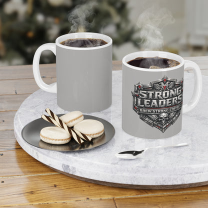 Gaming Crest Ceramic Mug – 'Steel Legends' Logo Coffee Cup (11oz/15oz/20oz) - Estrella & The Stars