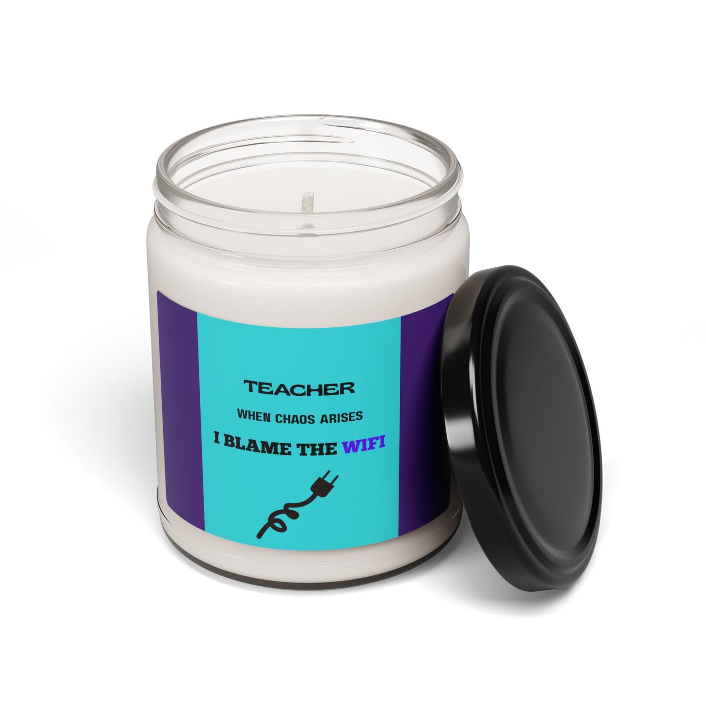 WiFi Blame Candle: Gift for Educators, Scented Relaxation for Teachers - Estrella & The Stars