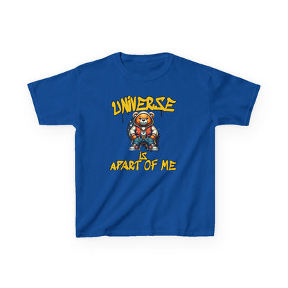 Space Bear Graphic Kids Tee — 'Universe A Part of Me' Design - Estrella & The Stars