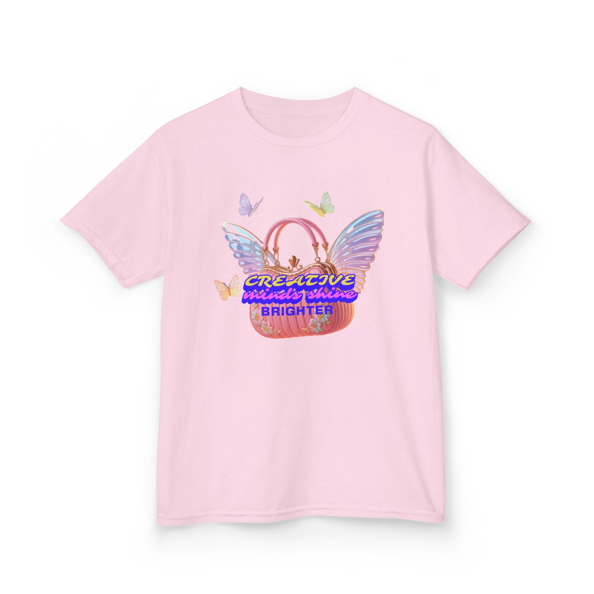Kids Tee — "Everything Is Going To Shine Brighter" Butterfly Wings Graphic - Estrella & The Stars