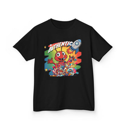 Authentic Rocket Kids T‑Shirt — Colorful Cartoon Space Monster Tee - Estrella & The Stars