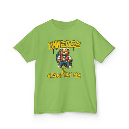 Space Bear Graphic Kids Tee — 'Universe A Part of Me' Design - Estrella & The Stars