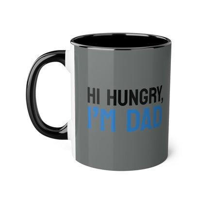 Hi Hungry I'm Dad Coffee Mug — Funny Father's Day Accent Mug, 11oz - Estrella & The Stars
