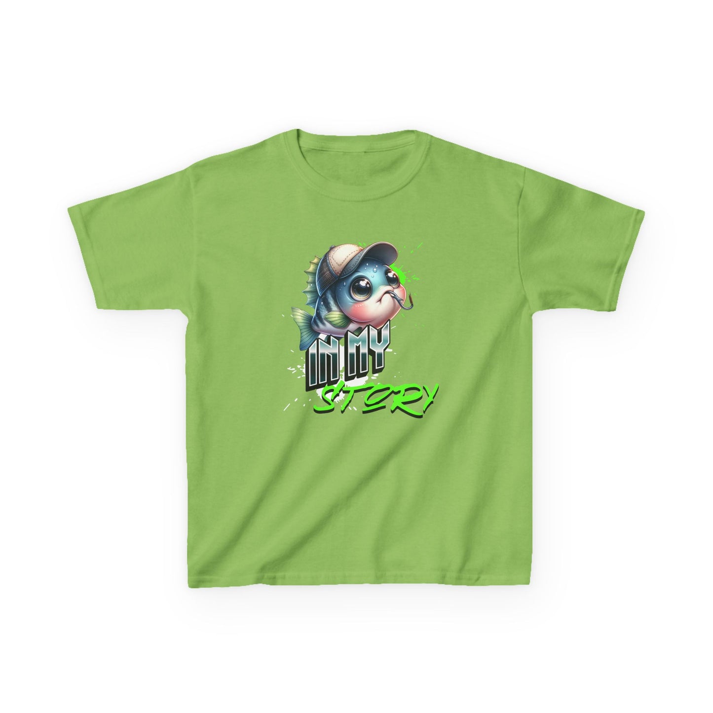 Kids Tee — Cute Dino Character "Tiny Story" Graphic - Estrella & The Stars
