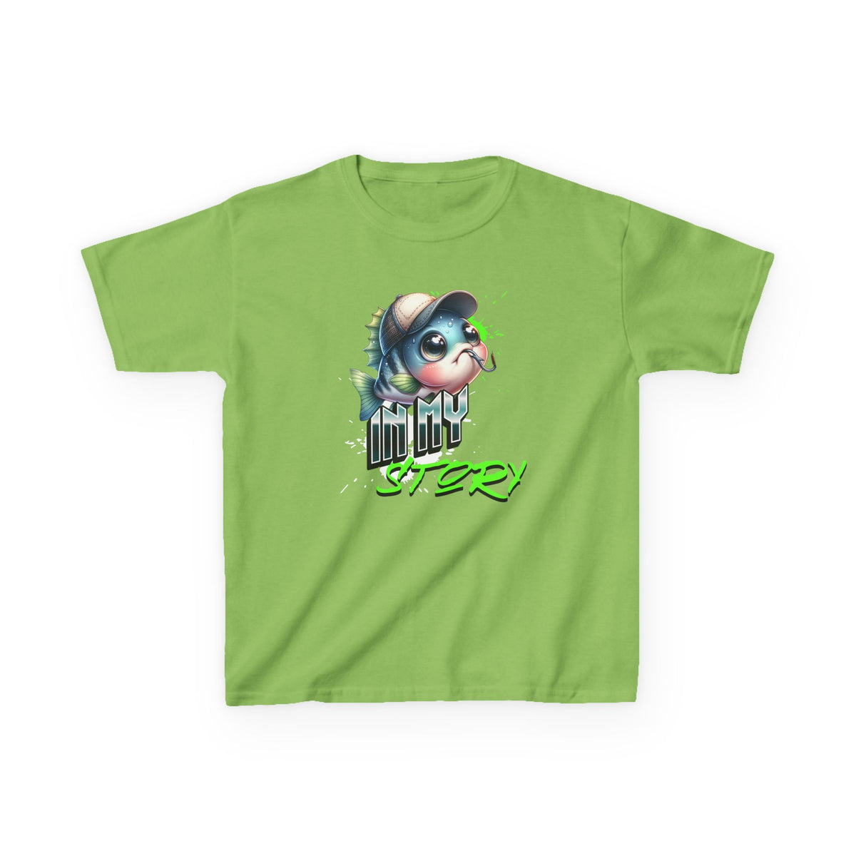Kids Tee — Cute Dino Character "Tiny Story" Graphic - Estrella & The Stars