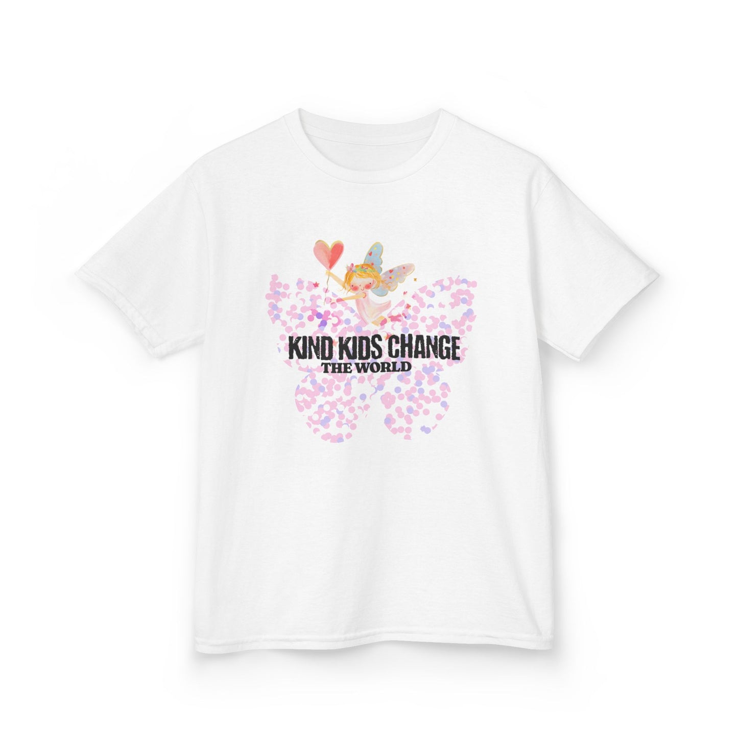 Kids Tee — "Kind Kids Change The World" Floral Unicorn Graphic - Estrella & The Stars