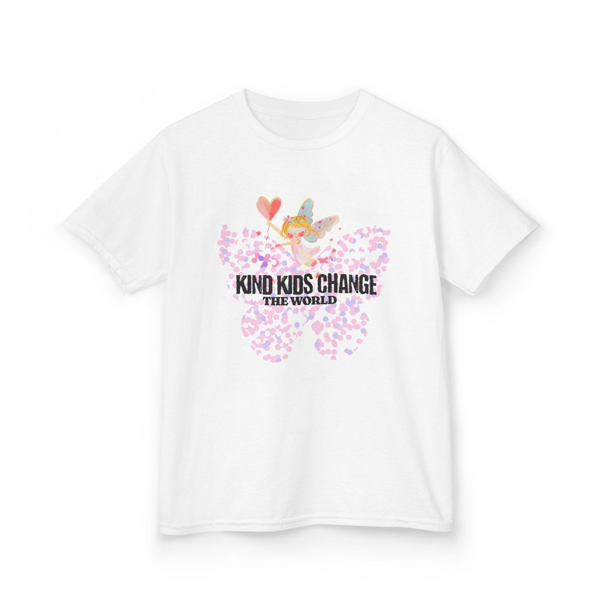 Kids Tee — "Kind Kids Change The World" Floral Unicorn Graphic - Estrella & The Stars
