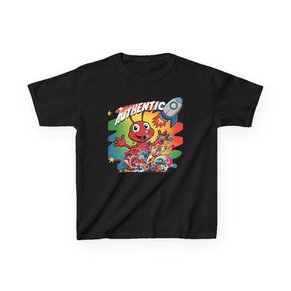 Authentic Rocket Kids T‑Shirt — Colorful Cartoon Space Monster Tee - Estrella & The Stars
