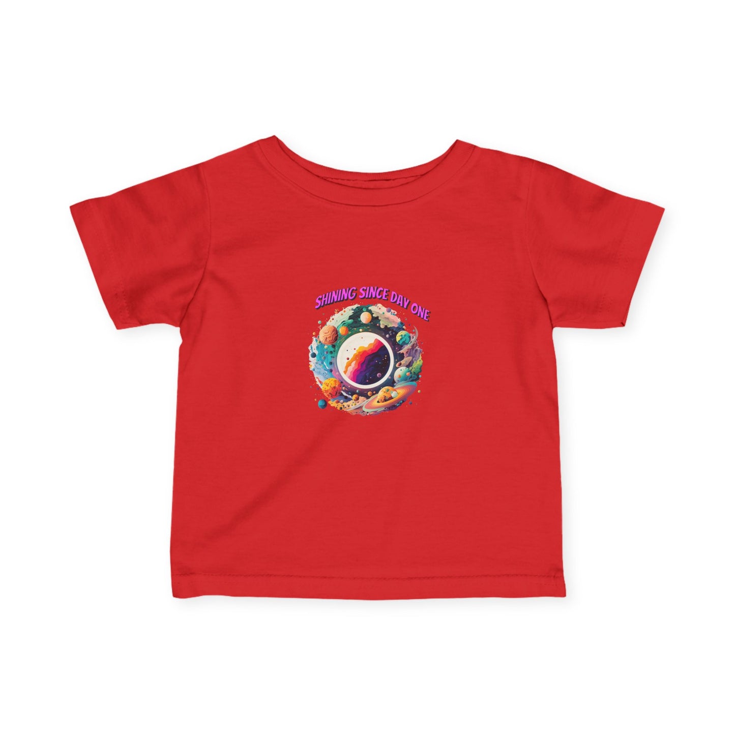 Infant Tee - "Summer Since 1996" Colorful Space Planet Baby T‑Shirt - Estrella & The Stars