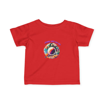 Infant Tee - "Summer Since 1996" Colorful Space Planet Baby T‑Shirt - Estrella & The Stars