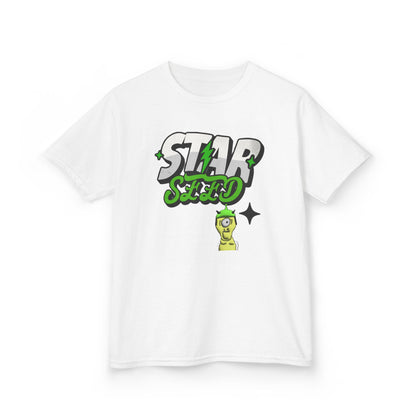 Kids T-Shirt — 'Star Seed' Green Alien Graphic Tee for Kids - Estrella & The Stars