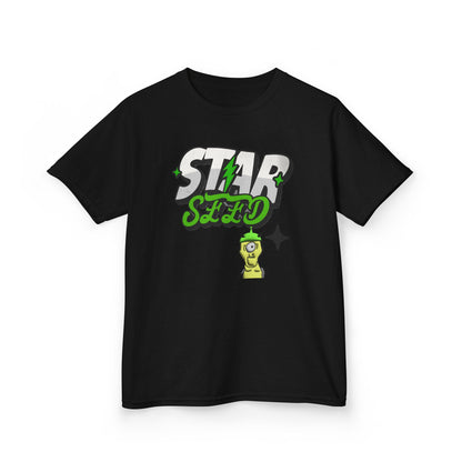 Kids T-Shirt — 'Star Seed' Green Alien Graphic Tee for Kids - Estrella & The Stars