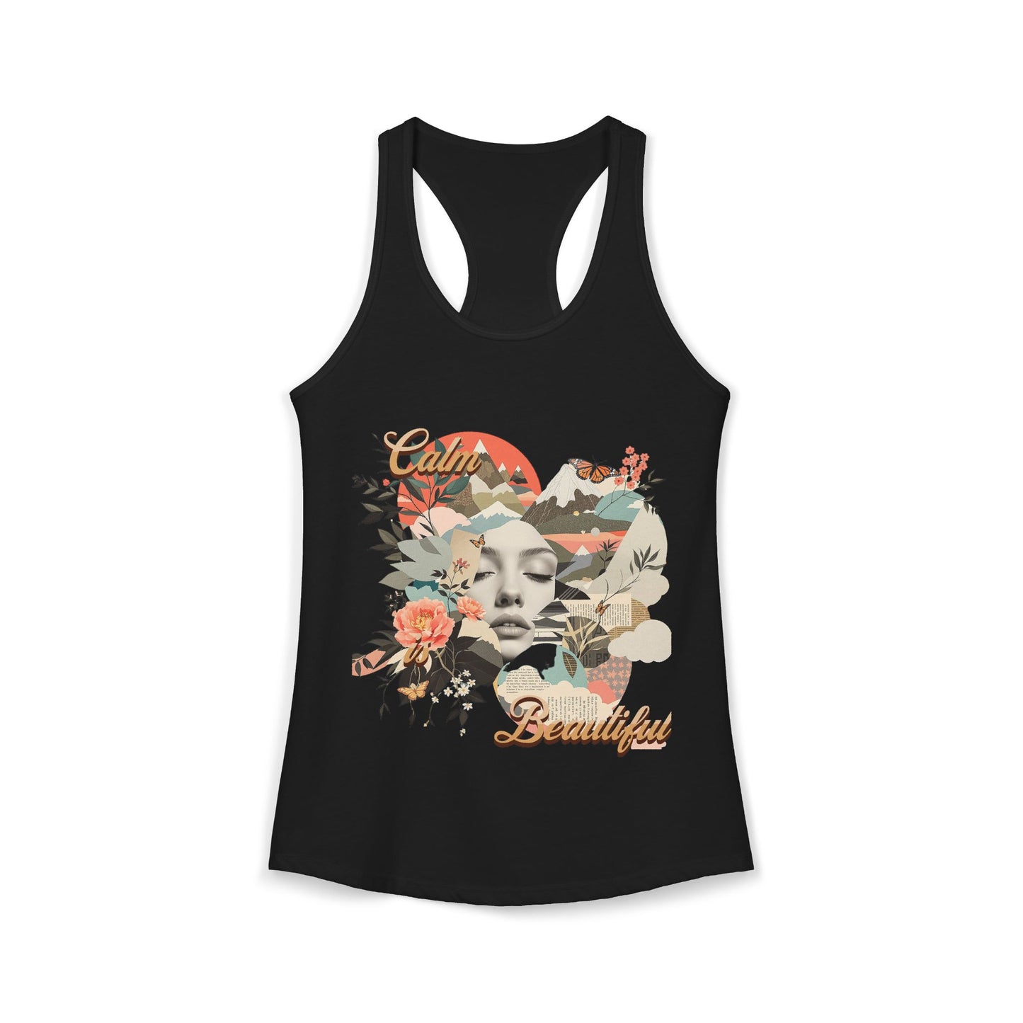 Beautiful & Calm Women's Racerback Tank Top - Estrella & The Stars