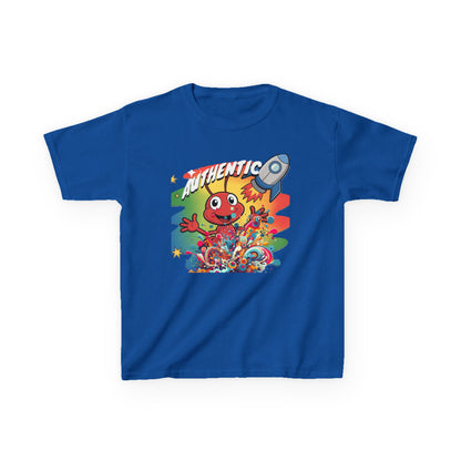 Authentic Rocket Kids T‑Shirt — Colorful Cartoon Space Monster Tee - Estrella & The Stars