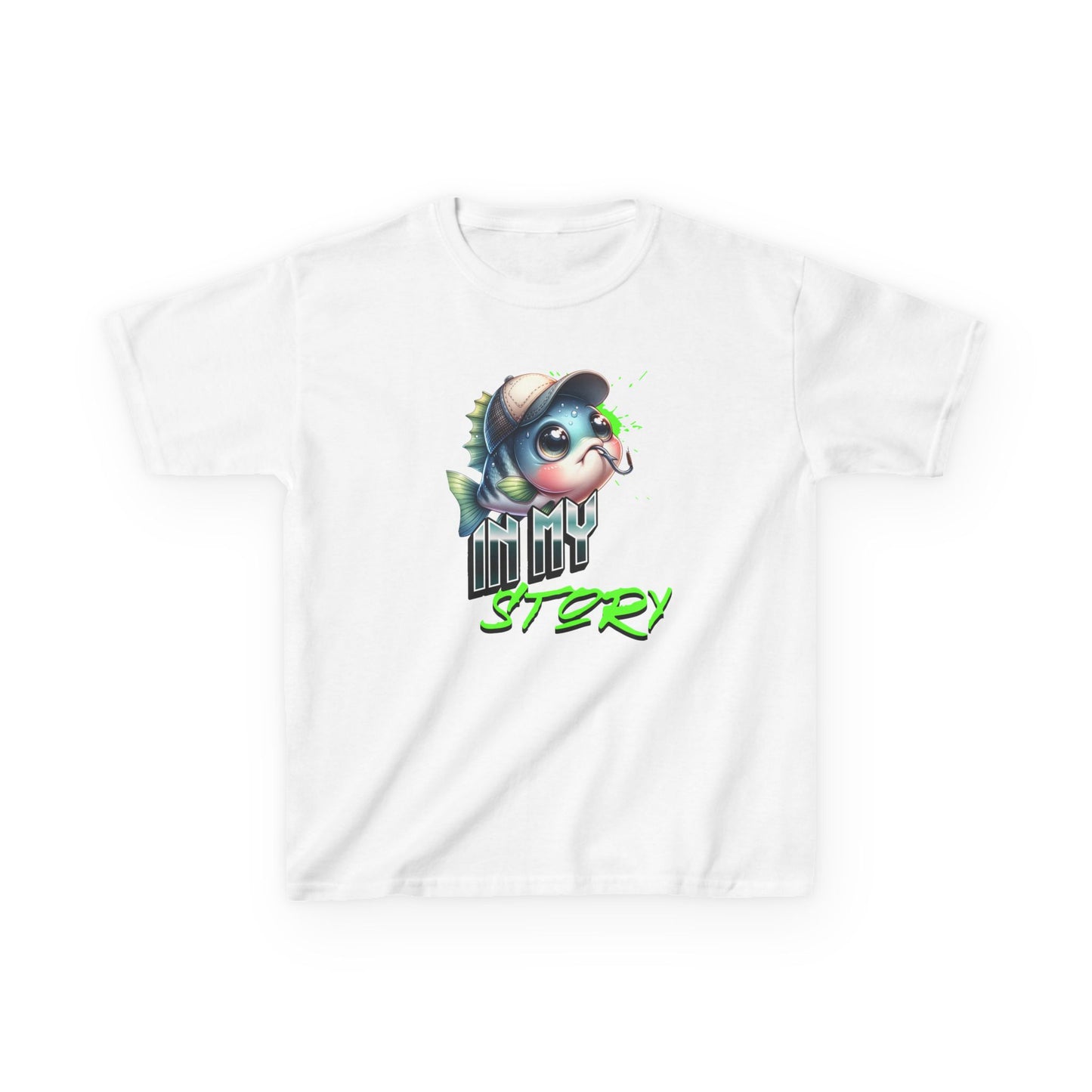 Kids Tee — Cute Dino Character "Tiny Story" Graphic - Estrella & The Stars