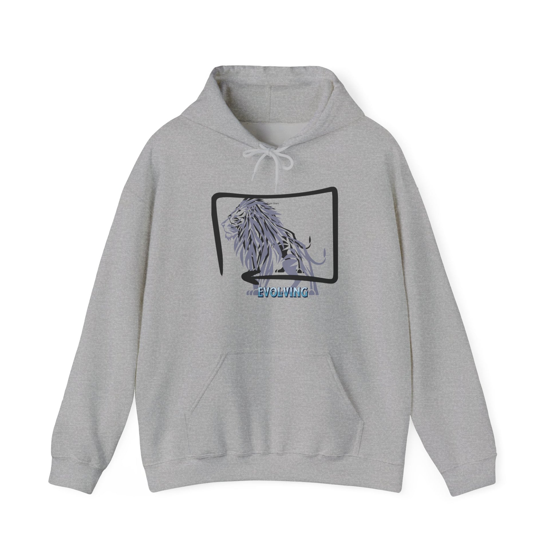 Lion Sketch Hoodie — Retro Frame Graphic "ROAR WILD" Sweatshirt - Estrella & The Stars