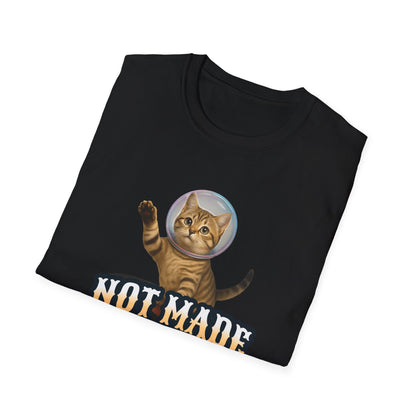 Cat Astronaut T-Shirt — "Not Made 2 Fit In" Retro Space Cat Tee - Estrella & The Stars