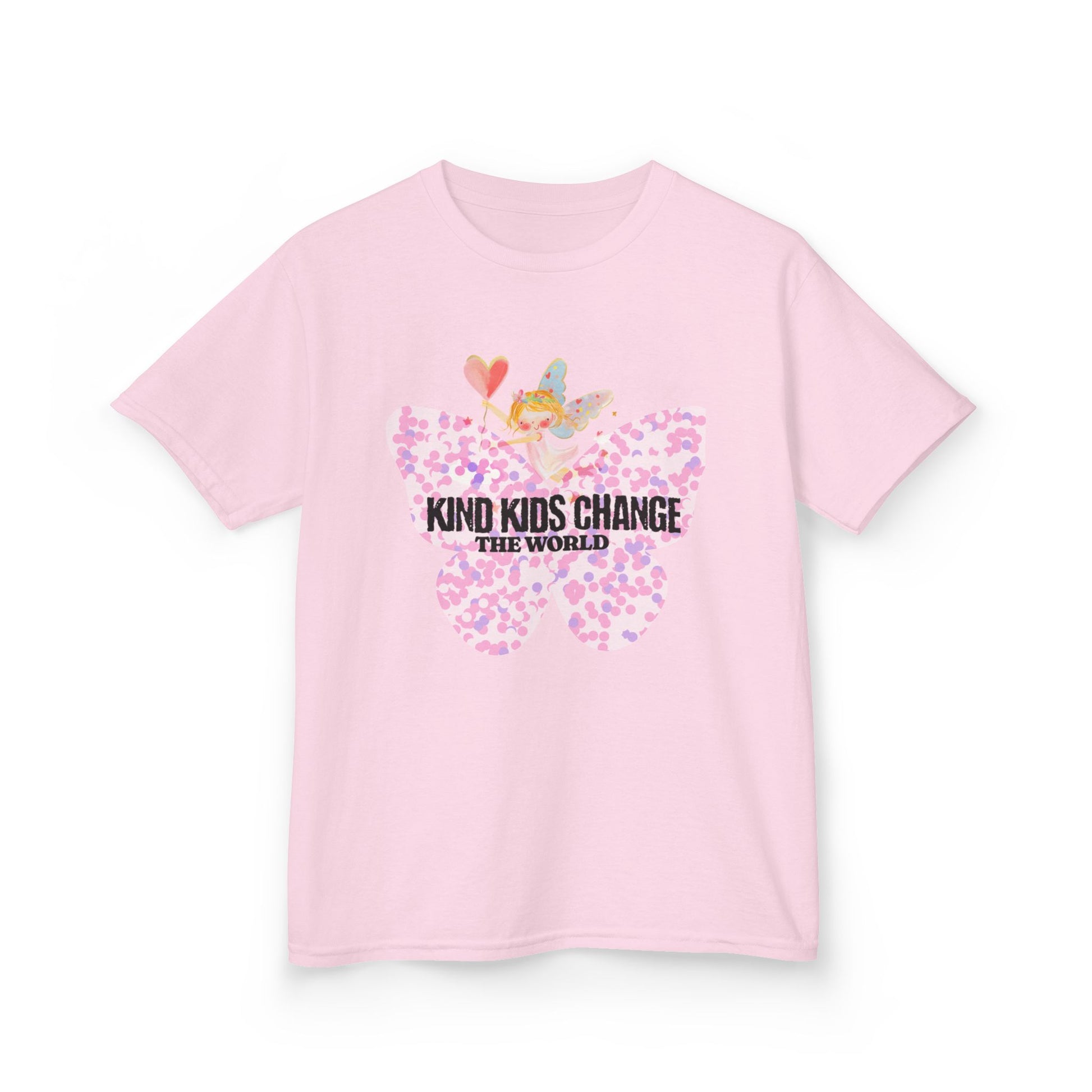 Kids Tee — "Kind Kids Change The World" Floral Unicorn Graphic - Estrella & The Stars