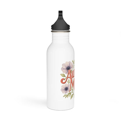 Autism Mom Floral Tumbler - Mothers Day Gift for Mom - Unique Stainless Steel Coffee Mug - Estrella & The Stars