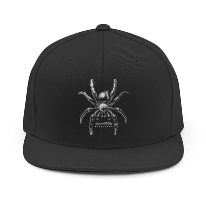 Spider Embroidered Snapback Hat — Gothic Tarantula Cap - Estrella & The Stars