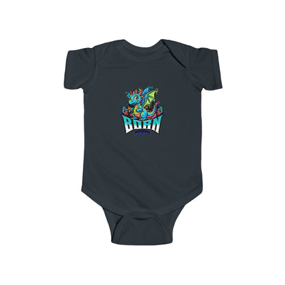 Dragon Rider Infant Bodysuit – Colorful Baby Onesie with Playful Dragon Graphic - Estrella & The Stars
