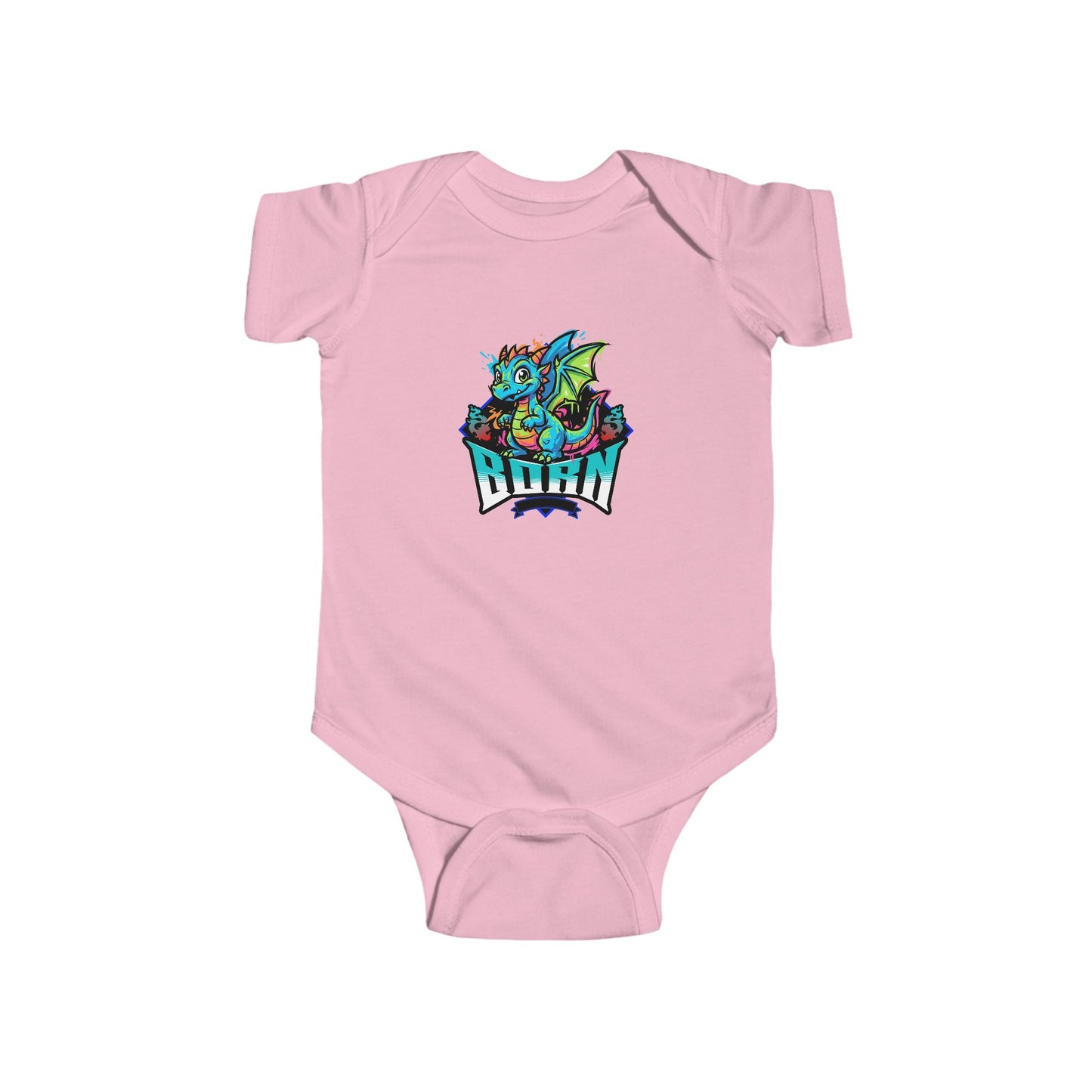 Dragon Rider Infant Bodysuit – Colorful Baby Onesie with Playful Dragon Graphic - Estrella & The Stars