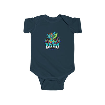 Dragon Rider Infant Bodysuit – Colorful Baby Onesie with Playful Dragon Graphic - Estrella & The Stars