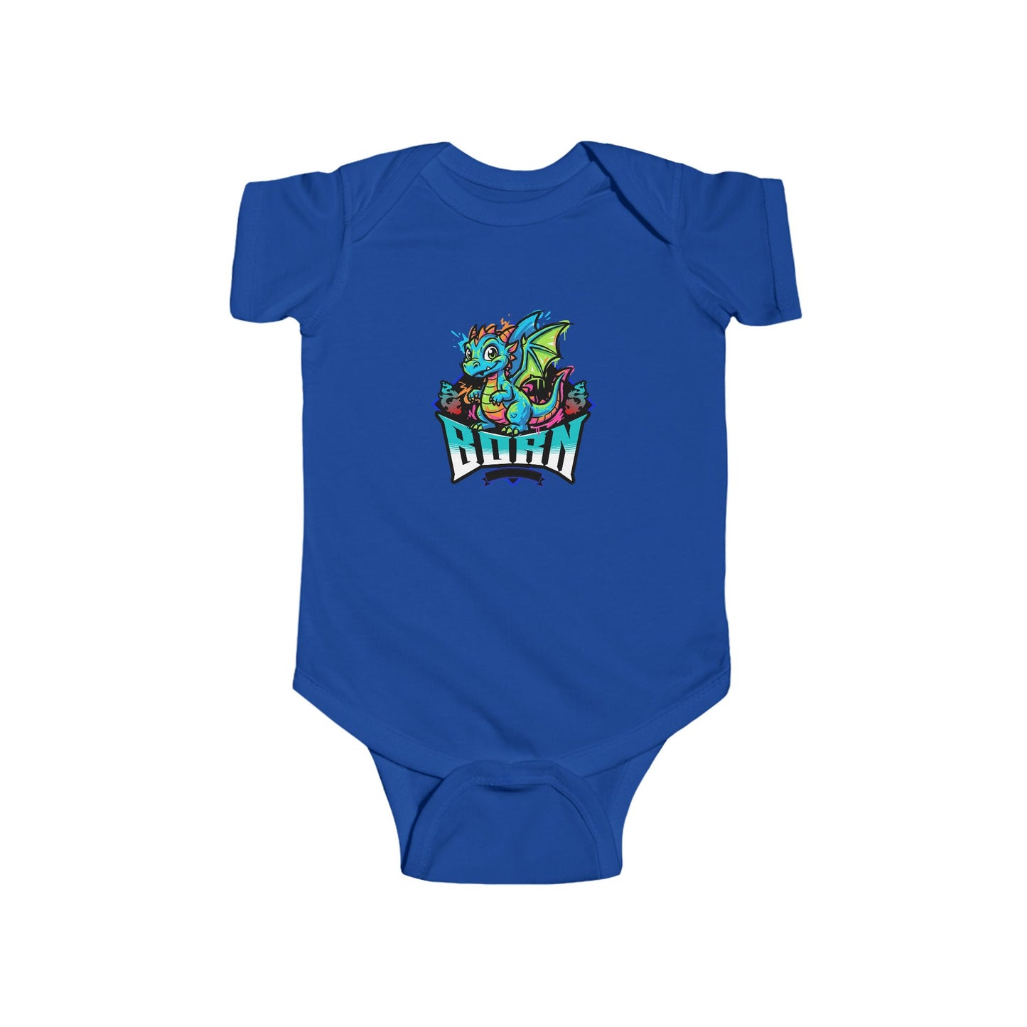Dragon Rider Infant Bodysuit – Colorful Baby Onesie with Playful Dragon Graphic - Estrella & The Stars