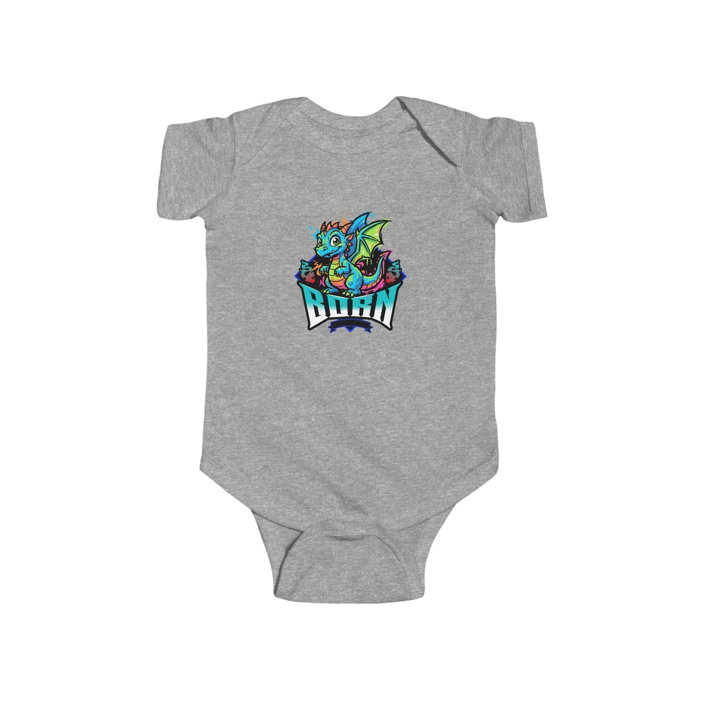 Dragon Rider Infant Bodysuit – Colorful Baby Onesie with Playful Dragon Graphic - Estrella & The Stars
