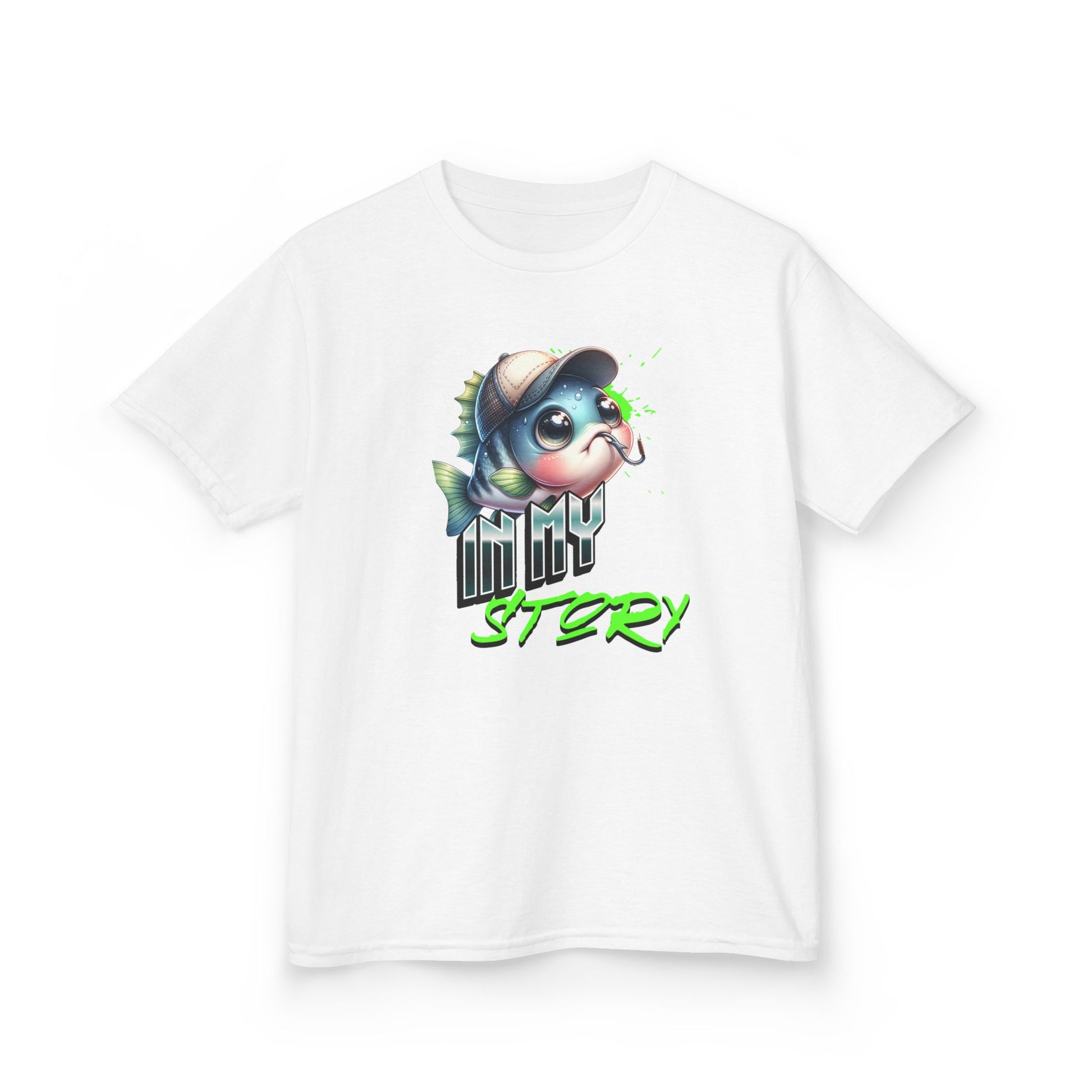 Kids Tee — Cute Dino Character "Tiny Story" Graphic - Estrella & The Stars