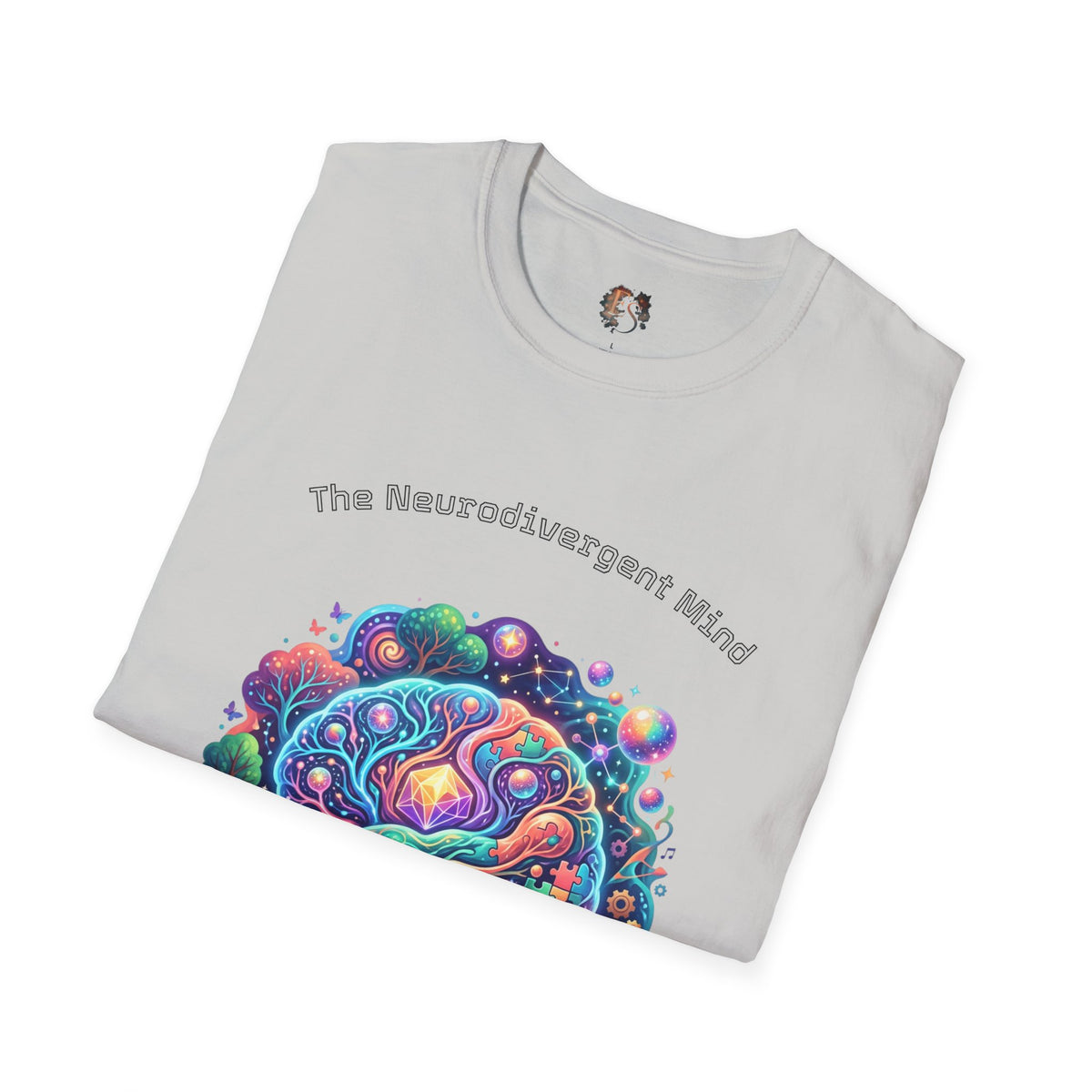 T-Shirt — "The Neurodivergent Mind" Colorful Psychedelic Brain Tee - Estrella & The Stars