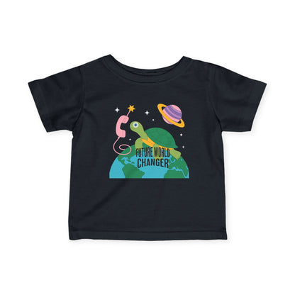 Infant Tee — "Future World Changer" Turtle Space Graphic - Estrella & The Stars