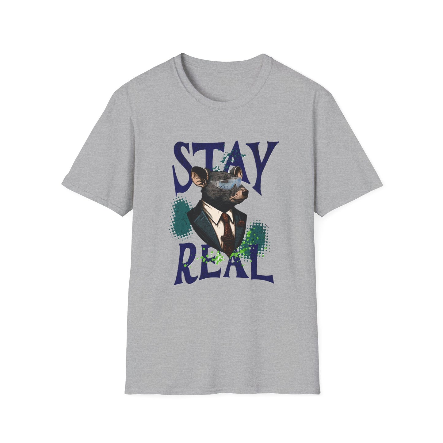 Stay Real Doberman T-Shirt — Graphic Dog Portrait Tee - Estrella & The Stars