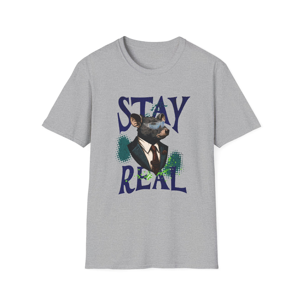 Stay Real Doberman T-Shirt — Graphic Dog Portrait Tee - Estrella & The Stars