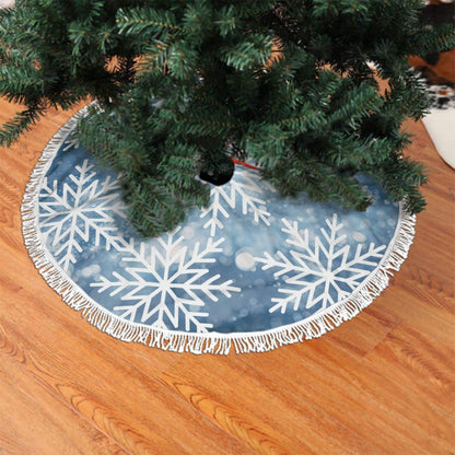 Tassel-Edged Christmas Tree Skirt - Estrella & The Stars